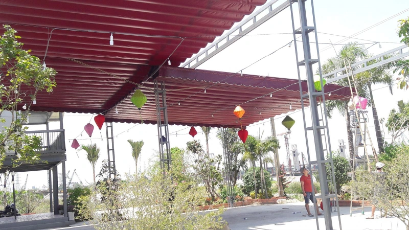 Mái xếp lượn sóng