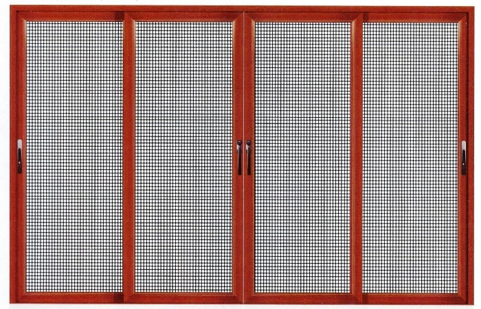 Cửa lưới chống muỗi vân gỗ