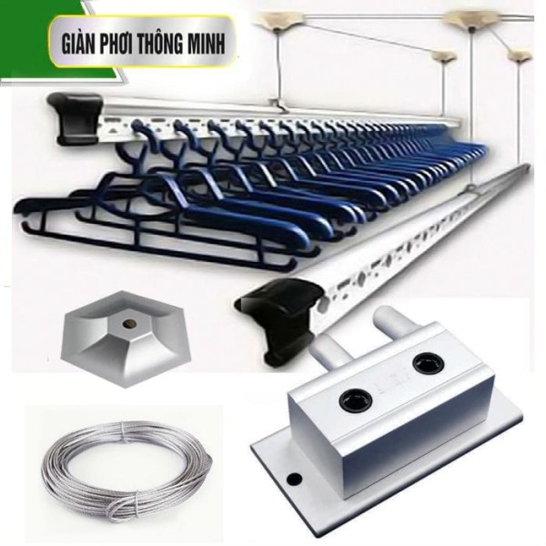 Giàn phơi thông minh Hòa Phát GP12 chính hãng